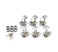 Pioli Accordatura Per Chitarra Meccaniche Vintage 6 L 6R 3L3R Meccaniche Meccaniche Aperte Per Chitarra ST LP SQ(Silver,3L3R)