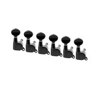 Pioli Accordatura Per Chitarra Set Di 6 Meccaniche Per Chitarra In Linea Sigillate Chiavi Piroli E Meccaniche Per Chitarra Stile ST TL(Black)