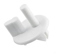Pioli di supporto regolabili per mensola del frigorifero, staffe in plastica bianca per frigoriferi, clip resistenti per l'organizzazione degli alimenti (1 prezzo)