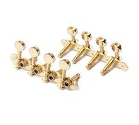 Pioli per Chitarra 2 Pcs Iron 4L4R Tuner Tuning Pegs Machine Heads Gold Set Per 8 Corde Parti Di Ricambio Per Chitarra