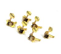 Pioli per Chitarra 3 Corde Per Chitarra D'oro A Destra 3 A Sinistra Piroli Per Accordatura Aperti Testa Della Macchina Con Manico In Metallo