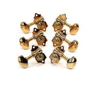 Pioli per Chitarra 3L3R Gold Guitar String Tuning Pegs Tuner Machine Heads Classici Tipo Aperto Per Chitarra Acustica