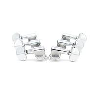 Pioli per Chitarra 3L3R Silver Guitar Tuning Pegs Half Round Handle Tuner Machine Head Per Chitarra For For LP