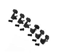 Pioli per Chitarra 3x3 Black Sealed Guitar Tuners Tuning Pegs Keys Guitar Machine Heads Set Con Big Button
