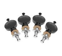 Pioli per Chitarra 4 Pezzi Black Ukulele Guitar String Tuning Pegs Machine Heads Per 4 Corde Ukulele Guitar Parts