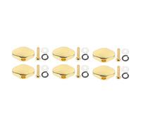 Pioli per Chitarra da 6 Pezzi, Materiale Metallico, Gamma Regolabile, per Chitarra Elettrica con Viti e Rondelle (GOLD)