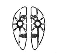 Pioli per moto per motocicletta pavimento a pavimento monte anteriore posteriore anteriore cromo cromatico compatibile con modelli stradali touring solail(Black Front)