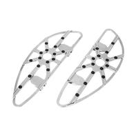 Pioli per moto per motocicletta pavimento a pavimento monte anteriore posteriore anteriore cromo cromatico compatibile con modelli stradali touring solail(Chrome Front)