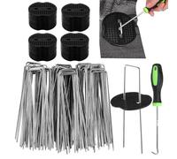 Pioli per paesaggistica | robuste punte per paesaggi per carichi elevati, 50 pezzi in tessuto barriera - per esterni, giardino, cortile, cortile, terrazza, tubo di telone