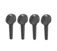 Pioli per violino in legno di ebano Set di 4 aste lisce e durevoli per accordatura precisa e accessori di ricambio per la manutenzione del violino (1/4 violin pegs, ebony with fish eyes, set of four)
