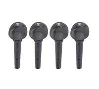 Pioli per violino in legno di ebano Set di 4 aste lisce e durevoli per accordatura precisa e accessori di ricambio per la manutenzione del violino (1/8 violin pegs, ebony with fish eyes, set of four)