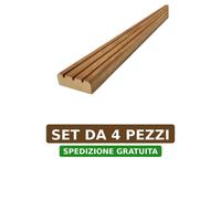 Piolo Legno di Iroko per Gradino Scaletta Barca mm 20 x 55 x 250 Set Vari Pezzi