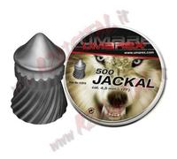 PIOMBINI UMAREX JACKAL CAL 4.5 mm TESTA a PUNTA 500 PZ PALLINI ARIA COMPRESSA