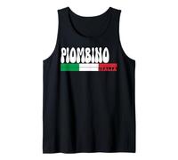 PIOMBINO City Italia Vintage Bandiera Italia per Gli Amanti dei Viaggi Canotta