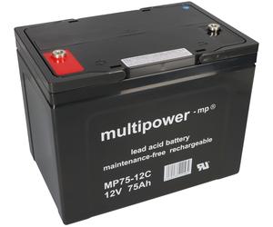 Piombo AGM Batteria 12V 75Ah per City El Auto Elettrica, Ciclo