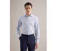 PIOMBO, Camicia In Puro Cotone Azzurra Slim Fit No Iron, Uomo, Azzurro, Taglia: 44