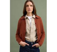 PIOMBO, Cardigan Rosso In Puro Cotone Con Bottoni Regular Fit, Donna, Rosso, Taglia: M