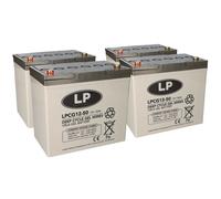 Piombo Gel Batteria 4x 12V 50Ah Compatibile Con Sedia e-Mobil Seniorenmobil Ughi
