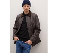 PIOMBO, Giacca Imbottita Marrone In Puro Cotone Con Colletto In Velluto, Uomo, Marrone, Taglia: M