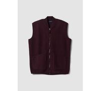 PIOMBO, Gilet Viola In Misto Lana Con Zip, Uomo, Rosso, Taglia: M