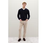 PIOMBO, Maglione Blu Con Scollo A V In Pura Lana Lambswool, Uomo, Blu, Taglia: XXL