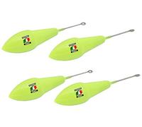 Piombo Roccotop con astina plastificato extra fosforescente, gr 30, confezione da 4 pz