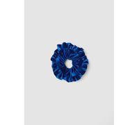 PIOMBO, Scrunchie Blu Effetto Vellutato, Donna, Blu, Taglia: ONE SIZE