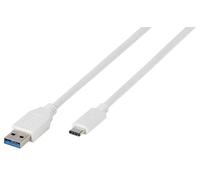 PIOMBO, USB-A A USB-C, 1M, BIANCO; USBC10W (VIVANCO) Qtà X 1