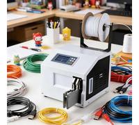 PioMue Avvolgitrice Automatica, Macchina Automatica per Legatura a Torsione, Diametro 5-30 mm/0,19-1,18 Pollici, Pannello di Controllo Intelligente, per supermercati, panifici B