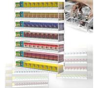 PioMue Espositore per Sigarette da Parete, espositore per Sigarette con spingi-Sigarette Automatico, portasigarette Rettangolare in Acrilico 10Packs-74 * 26cm