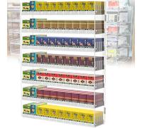 PioMue Espositore per Sigarette in Acrilico per Vendita al Dettaglio, spingitore Automatico per Sigarette Montato a Parete, espositore per Sigarette multilivello per supermercato 10Packs-38 * 71cm