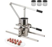 PioMue Formatrice per polpette in Acciaio Inox con 3 stampi 13cm/5in-B