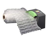 PioMue Gonfiatore per Cuscini d'Aria, gonfiatore per imballaggi con Cuscini d'Aria, fabbricatore di Cuscini d'Aria da 150 W, riempimento Automatico di Sacchetti Machine+4Rollsx500mFillingBags