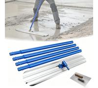 PioMue Kit Completo di frattazzo a Lama Larga per calcestruzzo Blue-120x20cm/48x8in