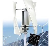 PioMue Kit Generatore Eolico da 6000W, con Controller, Generatore Eolico A 3 Pale 12V 24V 48V, Turbina Eolica A Levitazione Magnetica Senza Rumore per Casa, Barche, Illuminazione Stradale 48V