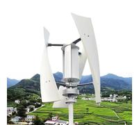 PioMue Kit generatore Eolico, generatore Eolico ad ASSE Verticale da 10000 W, generatore con Controller su Inverter di Rete, turbina eolica ad ASSE Verticale per la casa 48V