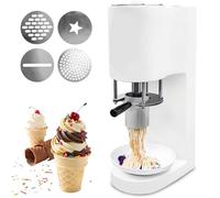 PioMue Macchina per Gelato Commerciale per Spaghetti, 7,4-7,9 Gal/Ora, 4 Forme, estrusore Professionale per Spaghetti di Gelato, per Un Delizioso Gelato di Spaghetti