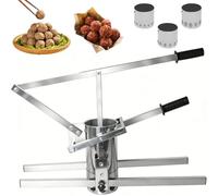 PioMue Macchina Professionale per polpette con 3 stampi 13cm/5in-A