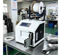 PioMue Macchina sigillatrice per fascicoli con Filo Metallico, confezionatrice Automatica, sigillatura Rapida in 1 Secondo, per fasci con Diametro da 5 a 30 mm, Ideale per supermercati e Giocattoli E