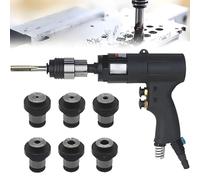 PioMue Maschiatrice pneumatica Portatile M3-M12, Macchina per maschiatura pneumatica con Maniglia ausiliaria Rotante a 360°, per maschiatura di Acciaio, Ferro, Alluminio, plastica