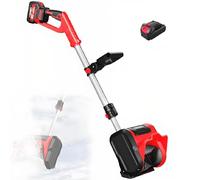 PioMue Pala da Neve Senza Fili, Pale da Neve elettriche Automatiche, spazzaneve Ricaricabile con gittata di 8 m, spazzaneve a Batteria per Pulire vialetti, marciapiedi e Scale 1*Battery