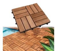 PioMue Pavimentazione a Incastro 30x30 cm 12-Slat-9pc