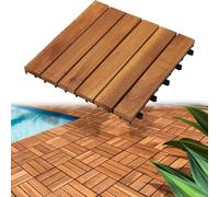 PioMue Pavimentazione a Incastro 30x30 cm 6-Slat-12pc