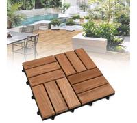 PioMue Piastrelle Antiscivolo per balconi e spazi Esterni 12-Slat-33pc
