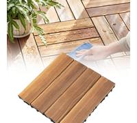 PioMue Piastrelle Antiscivolo per Esterni 4-Slat-12pc
