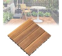 PioMue Piastrelle per pavimentazione in Legno di Acacia 4-Slat-12pc