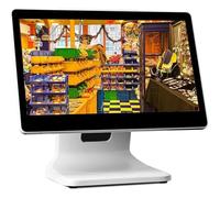 PioMue Registratore di Cassa Intelligente all-in-One con Touchscreen, sistemas POS per Piccole Imprese, Monitor Multi-Touch, CPU N2930, 4 GB di RAM, 64 GB di SSD, Windows 10, per uffici e ristoranti.