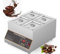 PioMue Scioglitore di Cioccolato da 500 W, temperatore di Cioccolato Professionale con Controllo della Temperatura da 0 a 85 °C, per Riscaldare e Mantenere Caldo Il Cioccolato Four-Cylinder