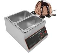 PioMue Temperacioccolato da 500 W, fonditore di Cioccolato Professionale con Controllo Digitale, apparecchio Elettrico per fondere/Riscaldare Il Cioccolato alla Perfezione. Twin-Cylinder
