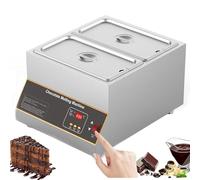 PioMue Temperacioccolato Elettrico da 500 W, Fusione del Cioccolato da 0 a 85 °C, Ideale per cioccolaterie, panifici, ristoranti e Uso Domestico. Twin-Cylinder
